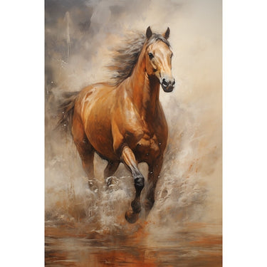 Oil Canvas of a Horse